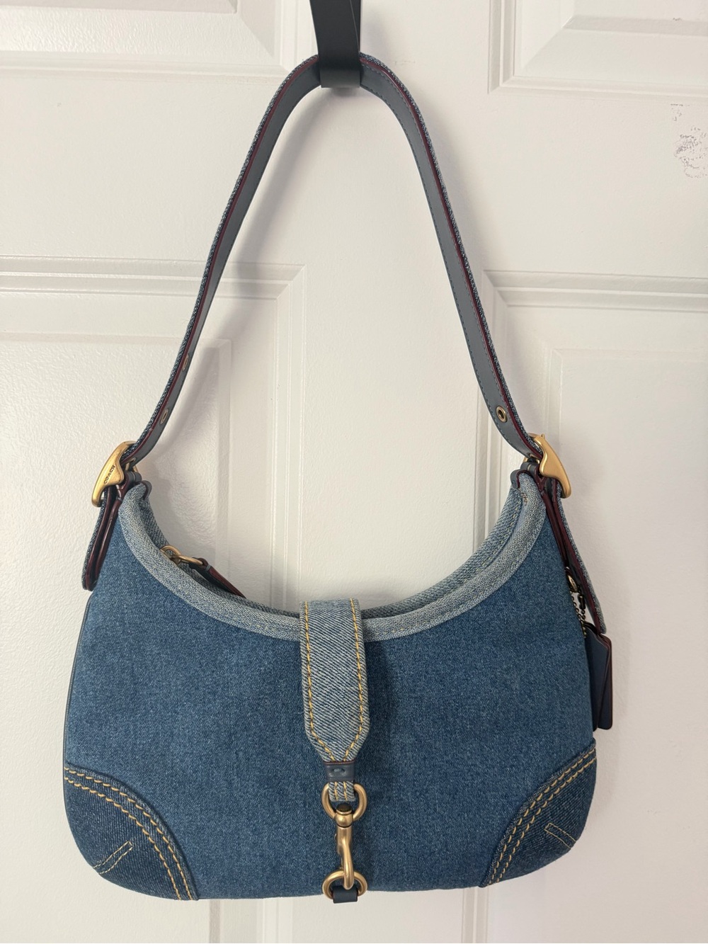 Coach The Hamptons Hobo Denim Bag - Picture 1 of 5